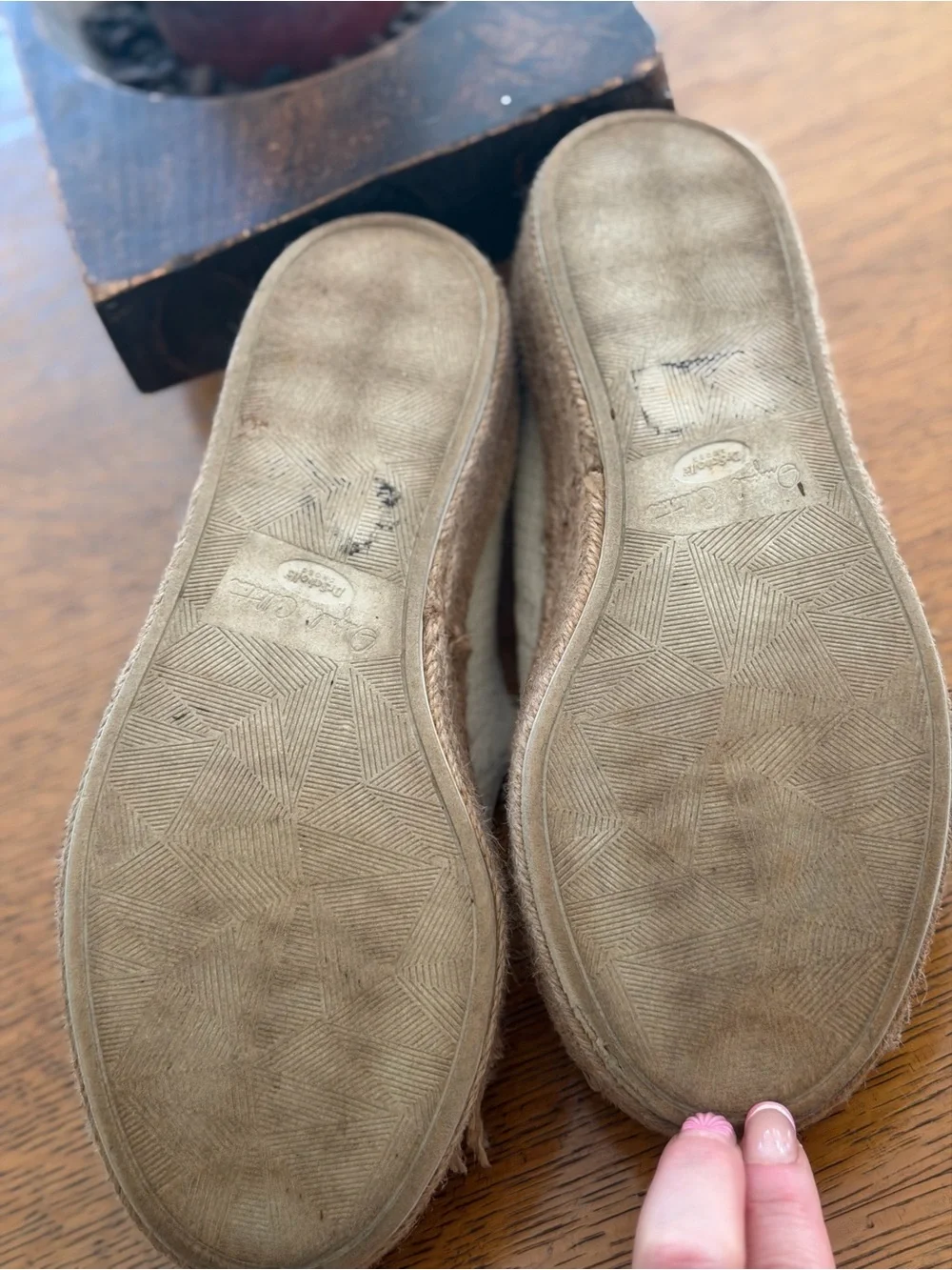 Dr School's Neutral Espadrille Slip-On Flats - Beige Canvas